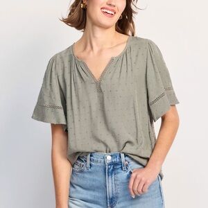 Beacon Apparel Ravenna Clip Dot Blouse